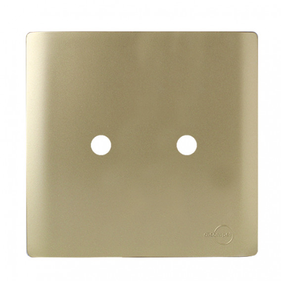 Placa p/ 2 Furos 4x4 - Novara Dourado Placa p/ 2 Furos 4x4 - Novara Dourado